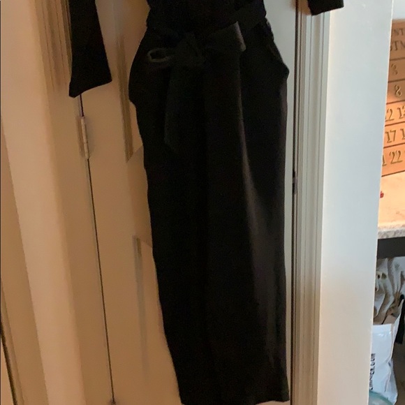 Black thicker material fancy jumpsuit - Picture 2 of 5